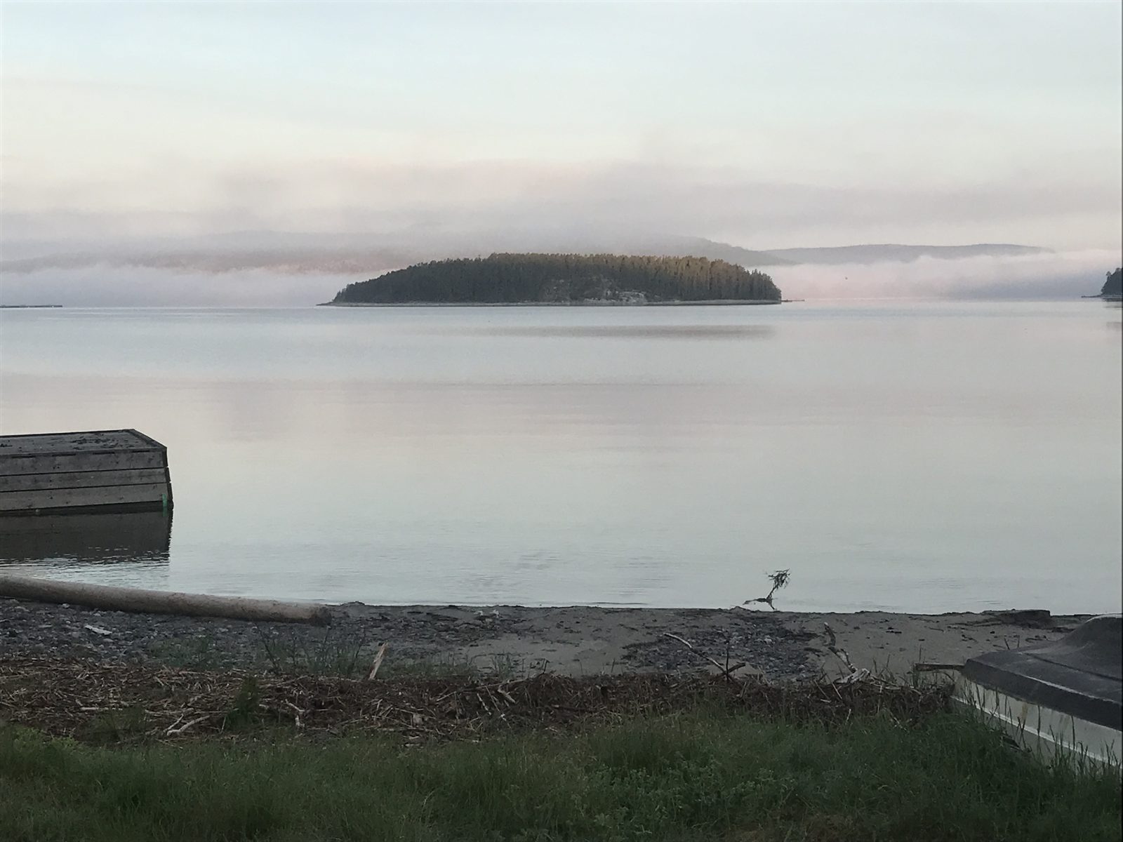 Utsikt över skärgården och Bottenhavet innan Köpmanholmen